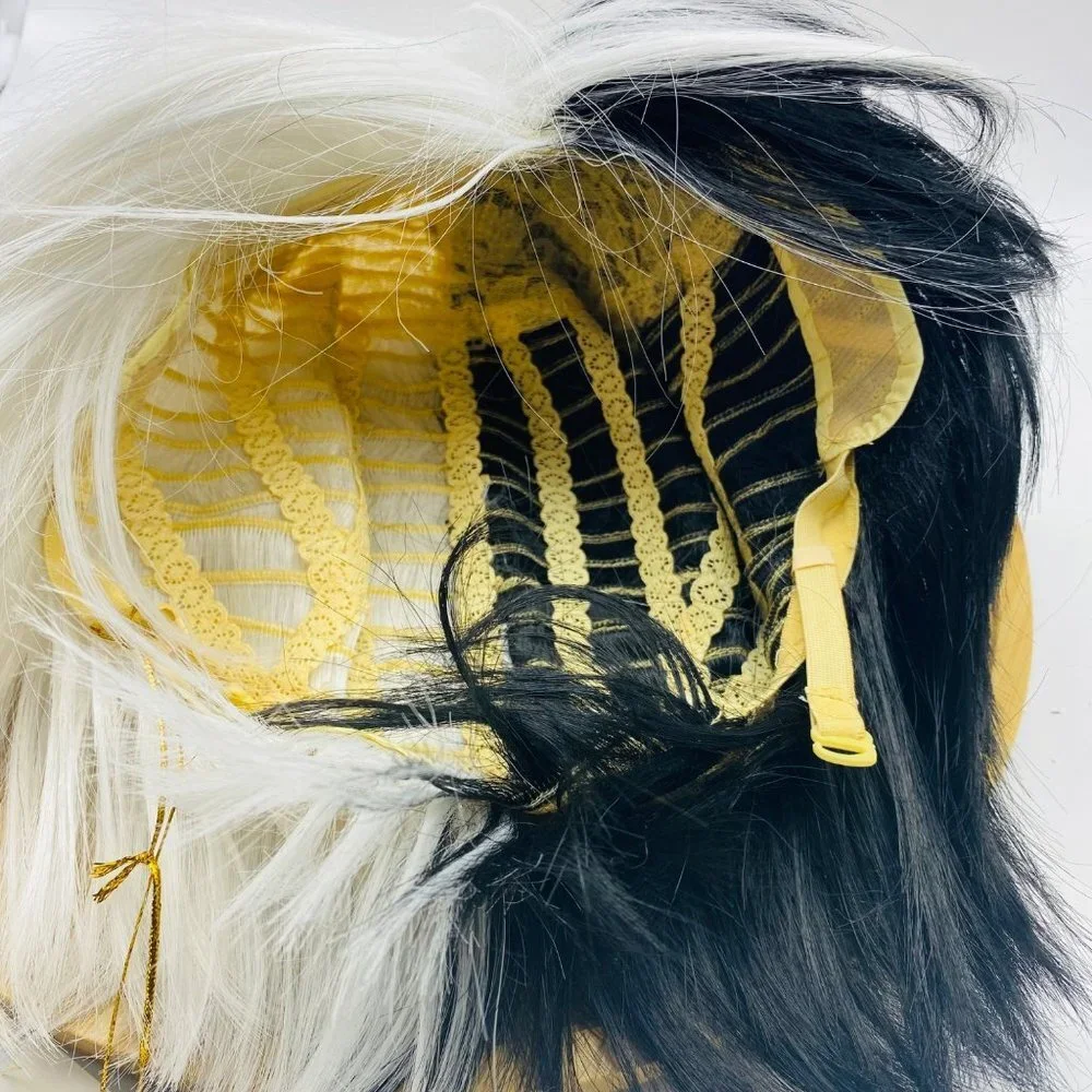 NEW Yumeno Kyūsaku Q Bungo Stray Dogs Japanese Anime Cosplay‎ Wig Two Tone Adult